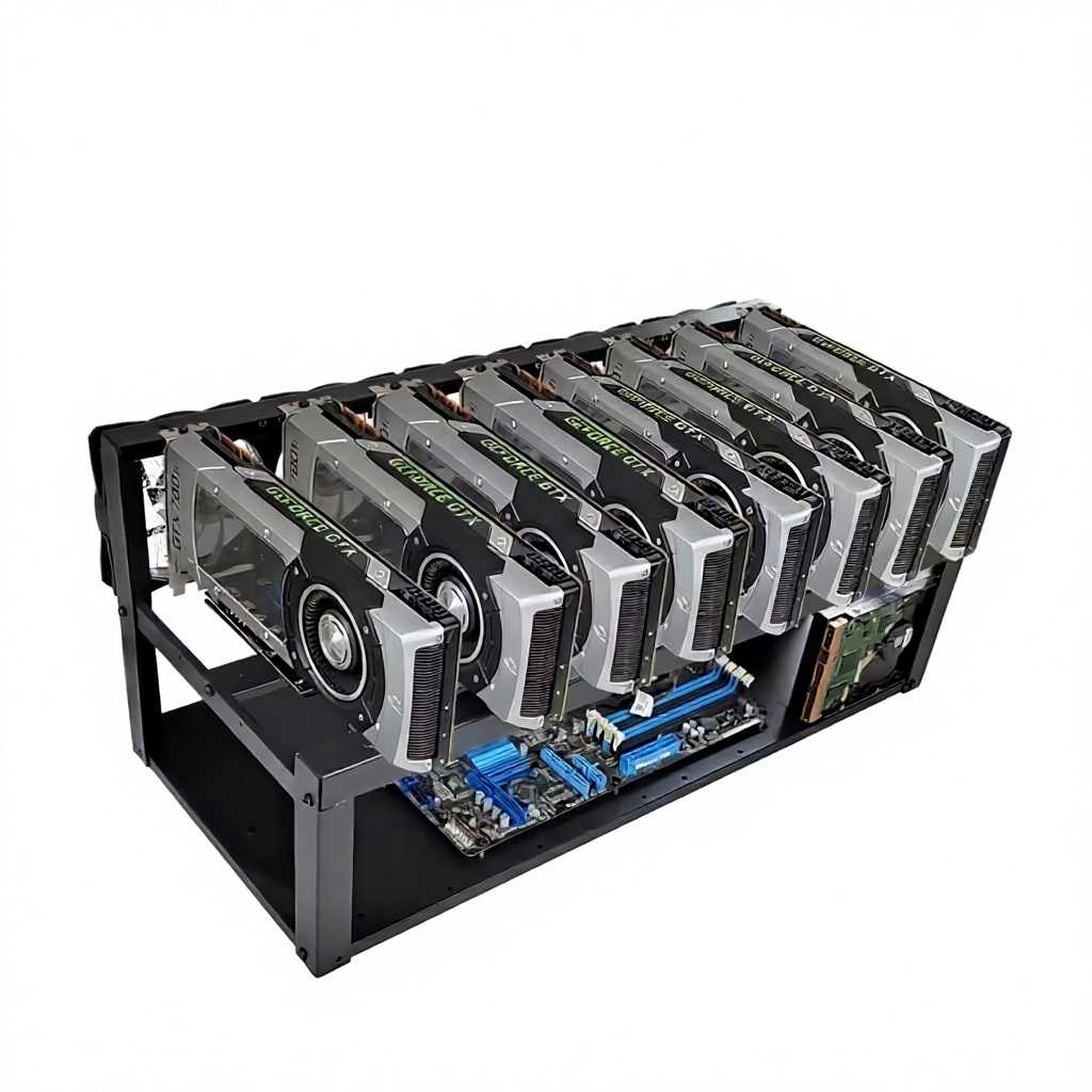CMP 170HX 8-GPU Açık Çerçeveli - Gpu Mining Rig Frame 8 Gpu incelemesi ve fiyatı